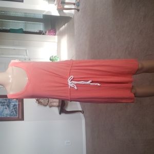Banana Republic L super soft breezy jersey dress rope tie